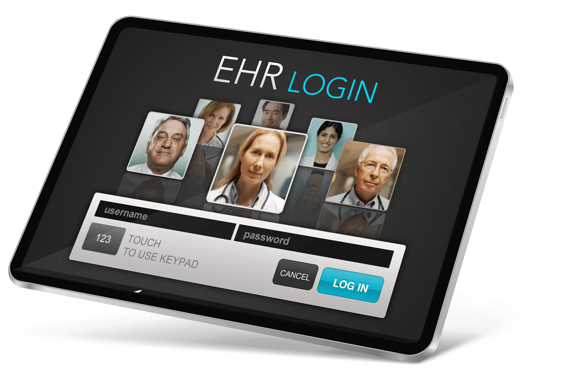 EHR Login Screen